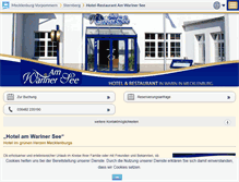 Tablet Screenshot of hotel-warin.de